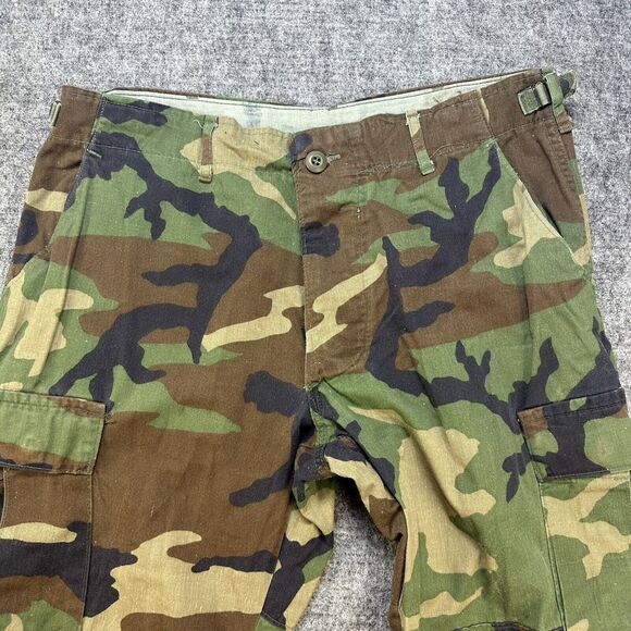 Vintage Military Pants Medium Short Woodland Camo M81 Combat Tactical Army - Picture 2 of 11